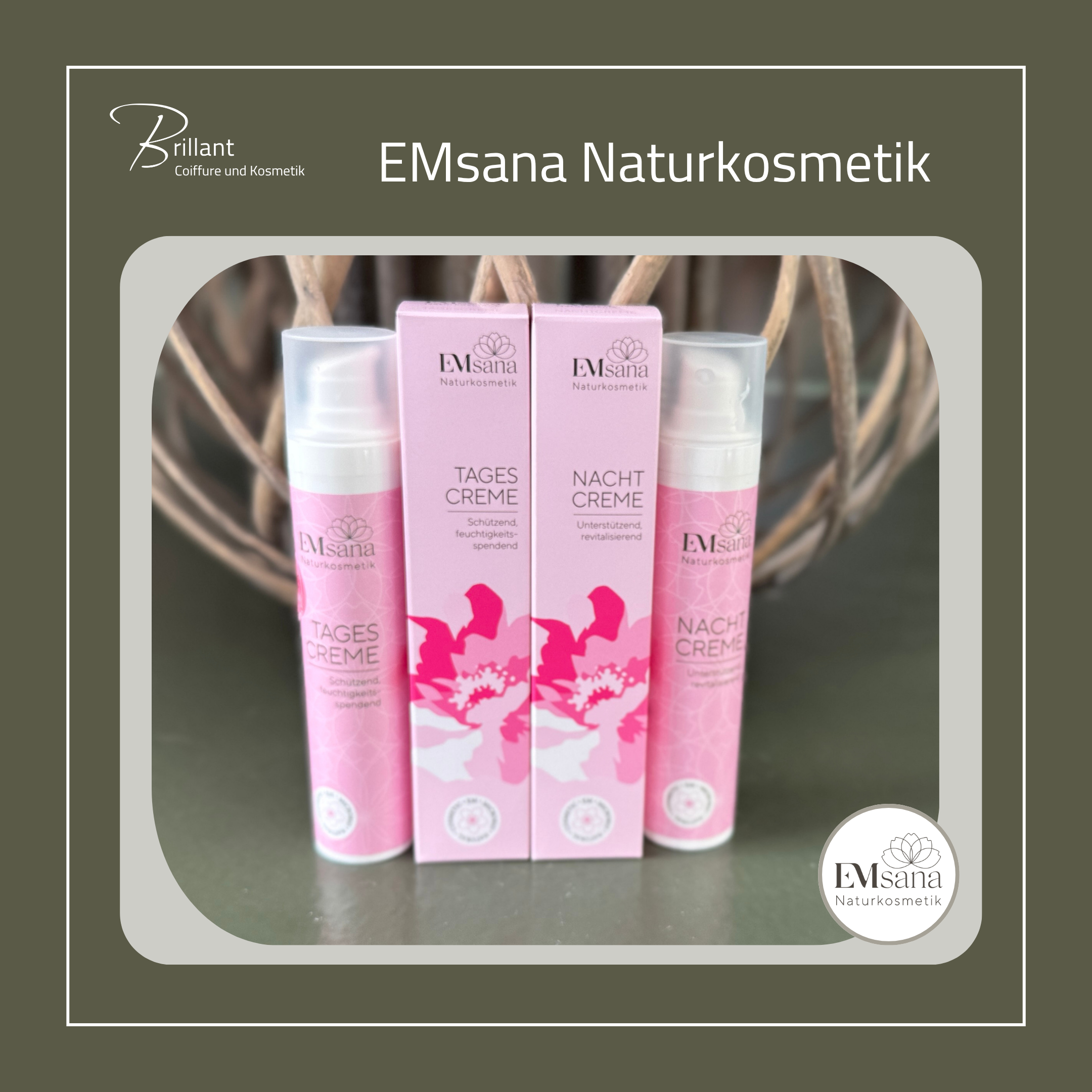 EMsana Naturkosmetik Nacht Creme, Tages Creme