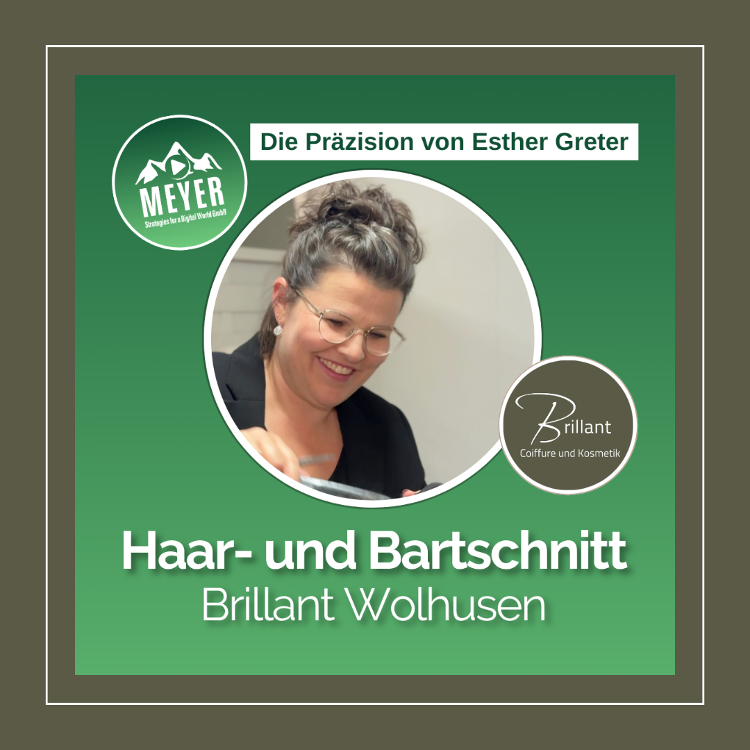 Matthias Meyer von Meyer Strategies ist im Brillant Wolhusen und lässt sich die Haare und den Bart schneiden.